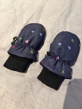 GAP Navy Knit Beanie with Black Fleece Lining